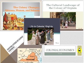 Preview of Virginia Studies VS.4 PowerPoint Bundle (covers VS.4a-e)
