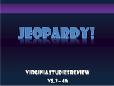 Virginia Studies (VS.3) Jamestown Jeopardy Review Game