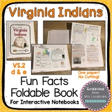 Virginia Studies Virginia Indians Interactive Notebook Fol