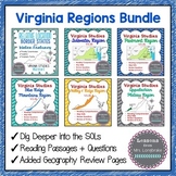 Virginia Studies Virginia Regions Bundle VS.2a,b,c