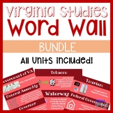 Virginia Studies Vocab Word Wall BUNDLE