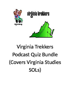 Preview of Virginia Trekkers Podcast Quiz Bundle (Virginia Studies SOLs)