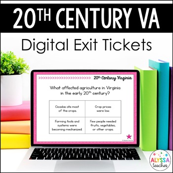 Preview of Virginia in the 20th Century Digital Exit Tickets | VS.9