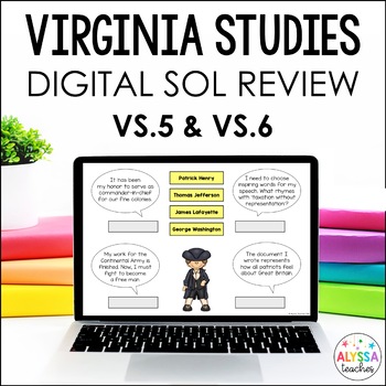 Preview of Virginia in the American Revolution & New Nation Google Drive Review (VS.5 & 6)