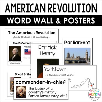 Preview of Virginia in the American Revolution Word Wall/Poster Set (VS.5)