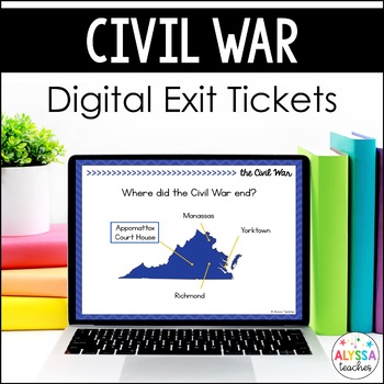Preview of Virginia in the Civil War Digital Exit Tickets | VS.7