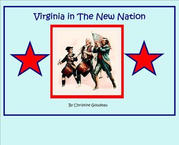 Preview of Virginia Studies SMARTboard Lesson - VA in the New Nation - VS.6