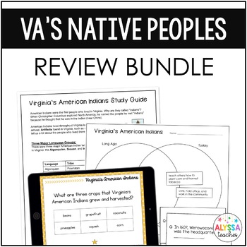 Preview of Virginia's American Indians Review Bundle (VS.2)