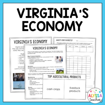 Preview of Virginia's Economy Activities (VS.10b-c)