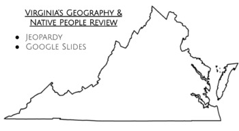 Preview of Virginia's Geography & Native People Review Material