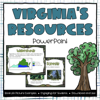 Preview of Virginia's Natural Resources Powerpoint