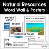 Virginia's Natural Resources Word Wall and Poster Set (SOL 4.8)