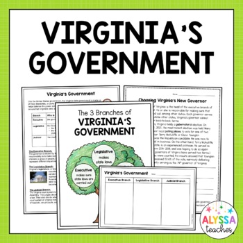 Preview of Virginia's Government (VS.10a)