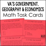 Virginia's Government and Economics Math Task Cards *Cross