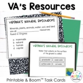 Virginia's Natural Resources Task Cards with Digital Boom 
