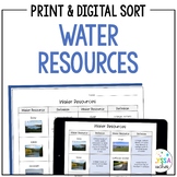 Water Resources Sorting Activity