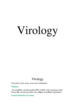 Preview of Virology and fungi independent study