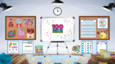 Virtual 100 Days Of School Classroom Template