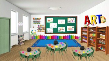 Preview of Virtual Art Room Template