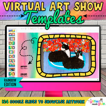 Virtual Art Show Templates: Online School Art Exhibit for Blended Learning