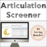 Virtual Articulation Screener Bundle Teletherapy No Print