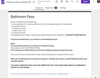 Preview of Virtual Bathroom Pass