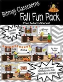 Virtual Bitmoji Classroom "Fall Fun Pack" Editable Scenes 