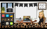 Virtual Bitmoji Classroom: Leopard Print