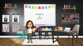 Preview of Virtual Bitmoji Classroom Templates