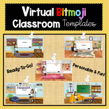 Virtual Bitmoji Classroom Templates (Editable) by Alison in Upper ...