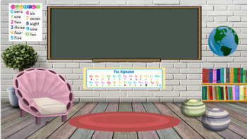 Preview of Virtual Bitmoji Classroom Templates Pack 2