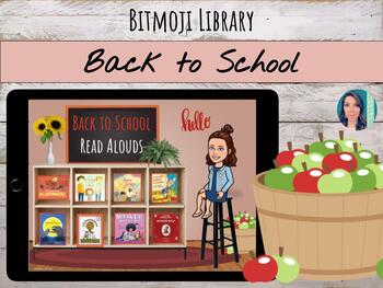 Preview of Virtual Bitmoji Library | Back to School | September Read Alouds