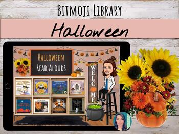 Preview of Virtual Bitmoji Library | Halloween | October Read Alouds