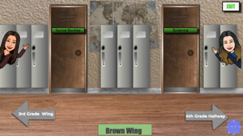 Preview of Virtual Science and Social Studies Hallway