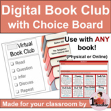Virtual Book Club | Digital Choice Board to use with ANY book