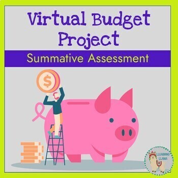 Preview of Virtual Budget Project Google Slides Personal Finance