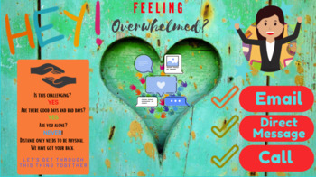 Preview of Virtual Bulletin Board - Feeling Overwhelmed? Support Video Poster