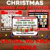 Virtual CHRISTMAS Bingo and Weeklong Activity BUNDLE - NO 