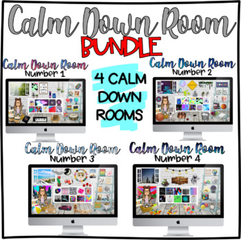 Preview of Virtual Calm Down Rooms #1, 2, 3 & 4