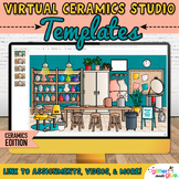 Virtual Ceramics Studio Background: Editable Digital Class