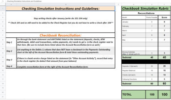 Preview of Virtual Checkbook Simulation