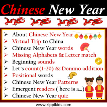 Preview of Chinese New Year 2024, Lunar New Year, Digital Activities - 65 Google Slides/PPT