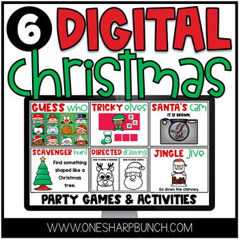 Preview of Digital Christmas Party Games | Digital Christmas Activities