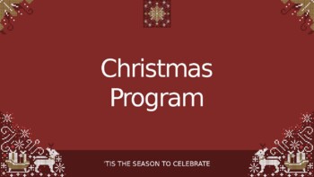 Preview of Virtual Christmas Program