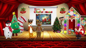 Preview of Virtual Christmas Show Auditorium Template