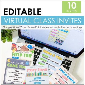 Preview of Virtual Class Invites | PowerPoint and Google Slides™