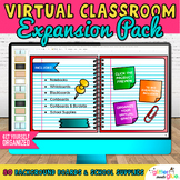 Virtual Classroom Bulletin Board Backgrounds: Digital Reso