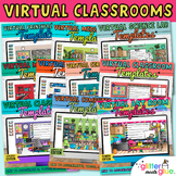 Virtual Classroom Background Bundle: 10 Digital Resource G