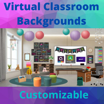 Preview of Virtual Classroom Background Template