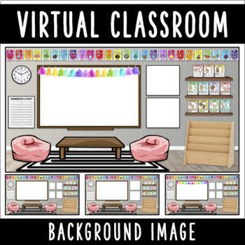 Preview of Virtual Classroom Background | Version 2